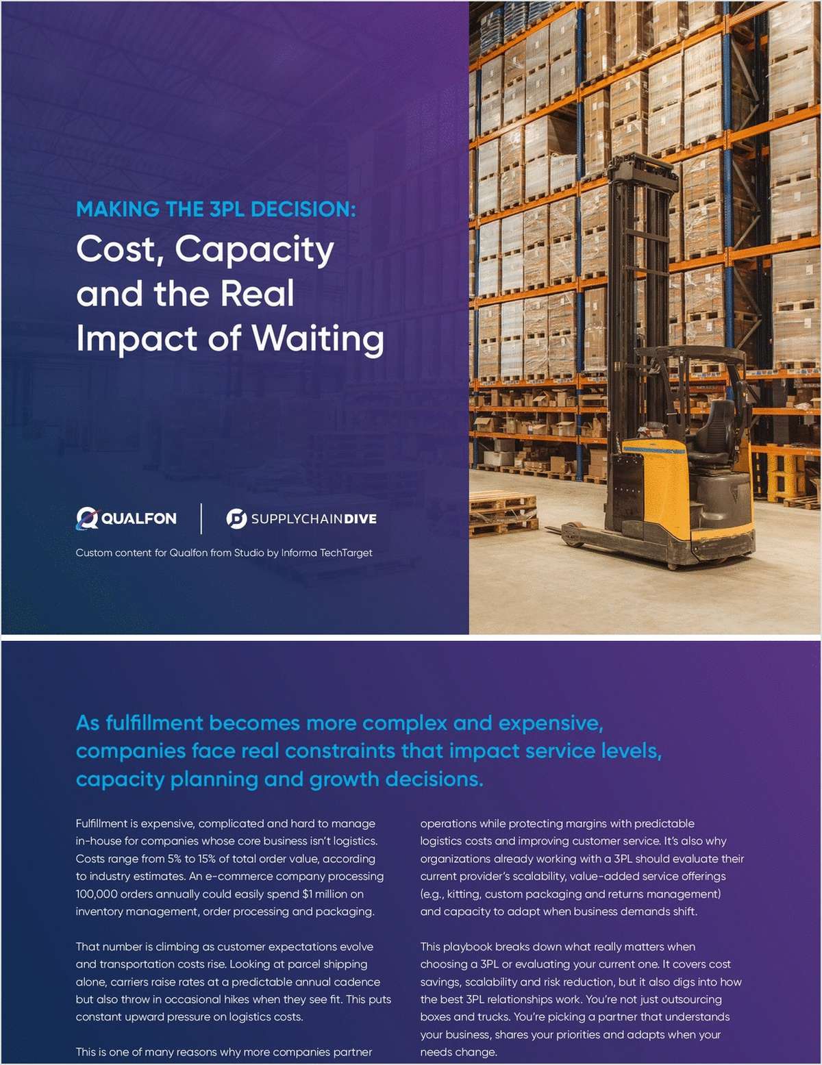 Choosing a 3PL: The Cost, Capacity, and Real Impact of Waiting