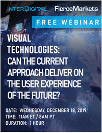Visual Technologies: Can the Current Approach Deliver on the User Experience of the Future?