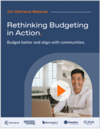 Rethinking Budgeting in Action: Budget Better and Align with Communities