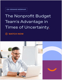 The Nonprofit Budget Team's Advantage in Times of Uncertainty