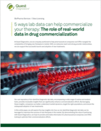 5 ways lab data can help commercialize your therapy: The role of real-world data in drug commercialization