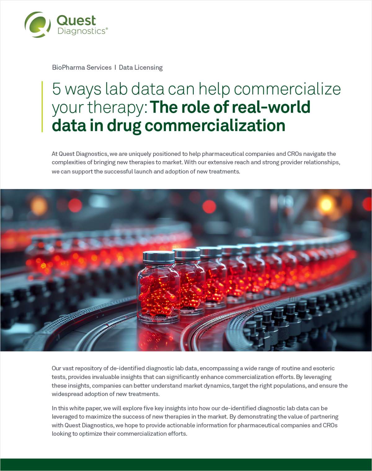5 ways lab data can help commercialize your therapy: The role of real-world data in drug commercialization