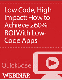 Low Code, High Impact: How to Achieve 260% ROI With Low-Code Apps
