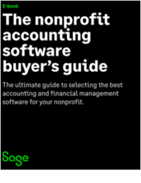 The Nonprofit Accounting Software Buyer's Guide