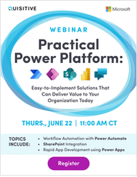 Practical Power Platform: Easy-to-Implement Solutions that Can Deliver Value to Your Organization Today Webinar
