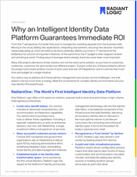 Why an Intelligent Identity Data Platform Guarantees Immediate ROI