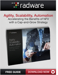 Agility, Scalability, Automation: Accelerating the Benefits of NFV with a Cap-and-Grow Strategy