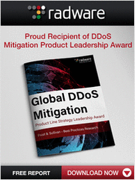 Proud Recipient of DDoS Mitigation Product Leadership Award