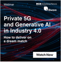 Webinar: Private 5G and generative AI in Industry 4.0 -- how to deliver on a dream match