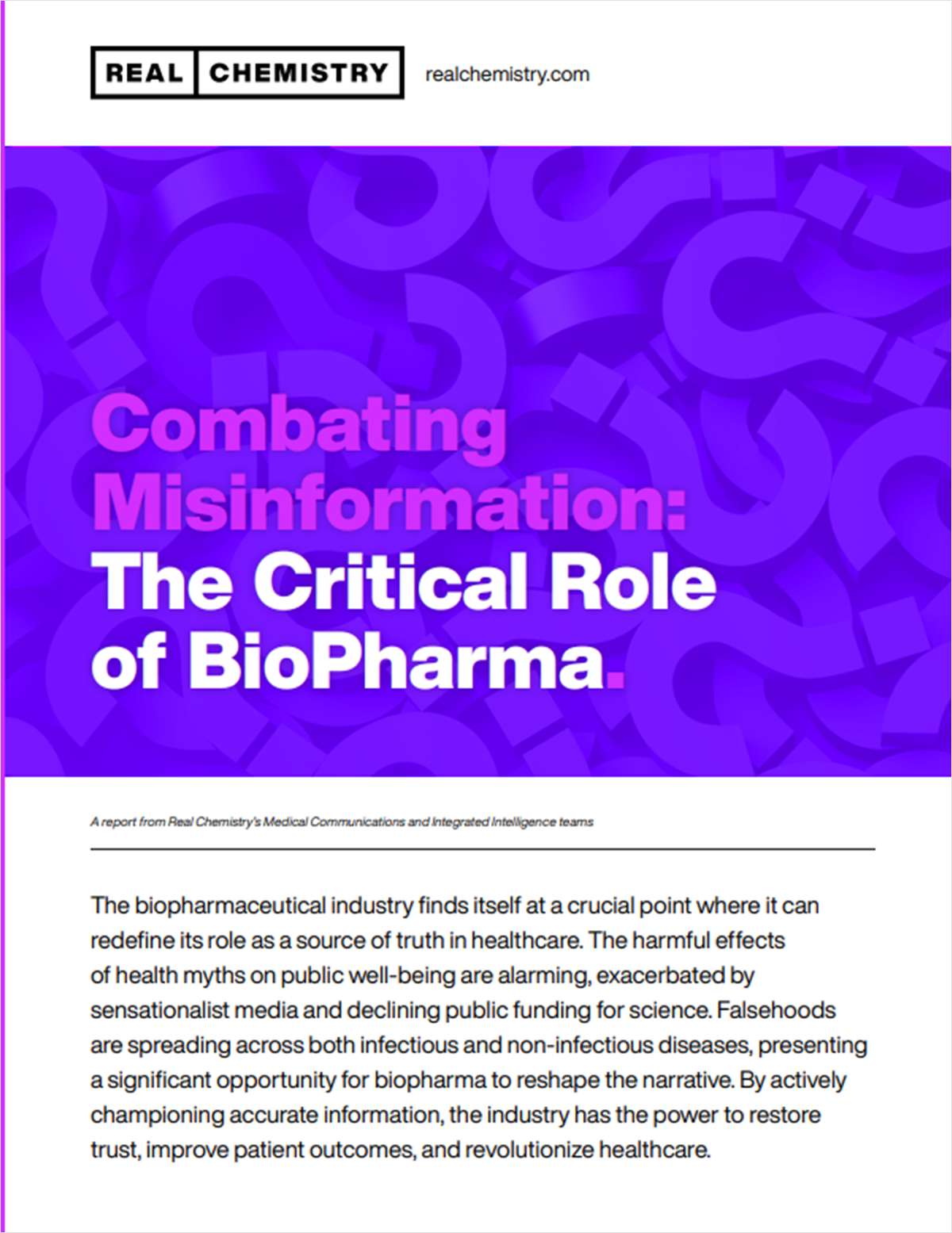 Combating Misinformation: The Critical Role of BioPharma.