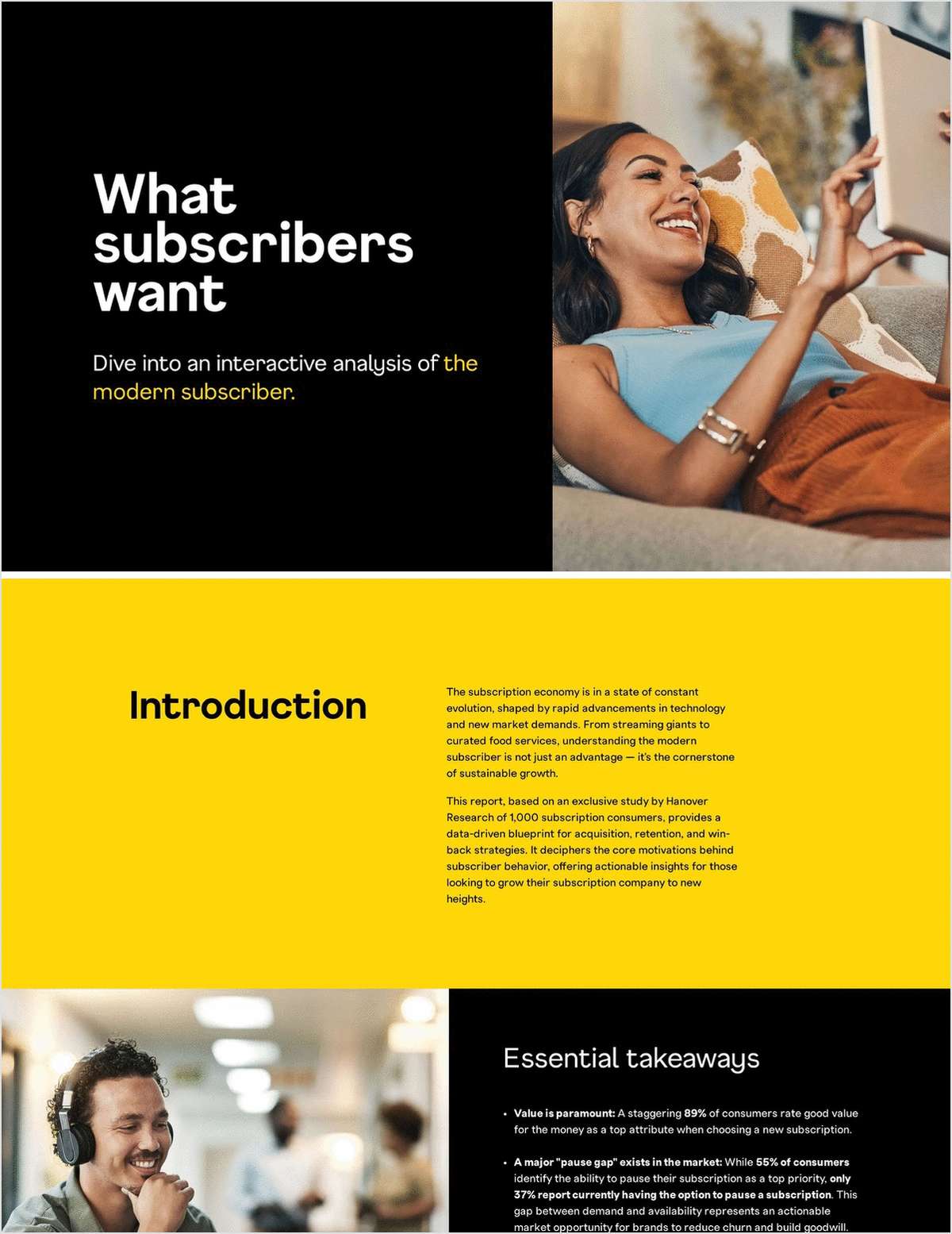 What subscribers want