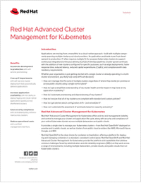 Red Hat Advanced Cluster Management for Kubernetes (Datasheet)