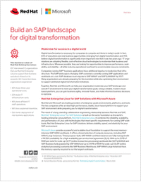 Build an SAP landscape for digital transformation