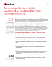 Accelerate Public Sector Digital Transformation With Red Hat Ansible Automation Platform
