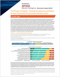 The Power of Hybrid --    Driving Consistency and Value Across Cloud and On-premises Infrastructure
