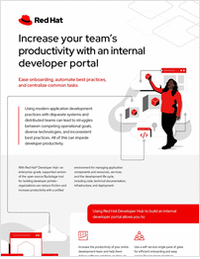 Increase your productivity with an internal developer portal