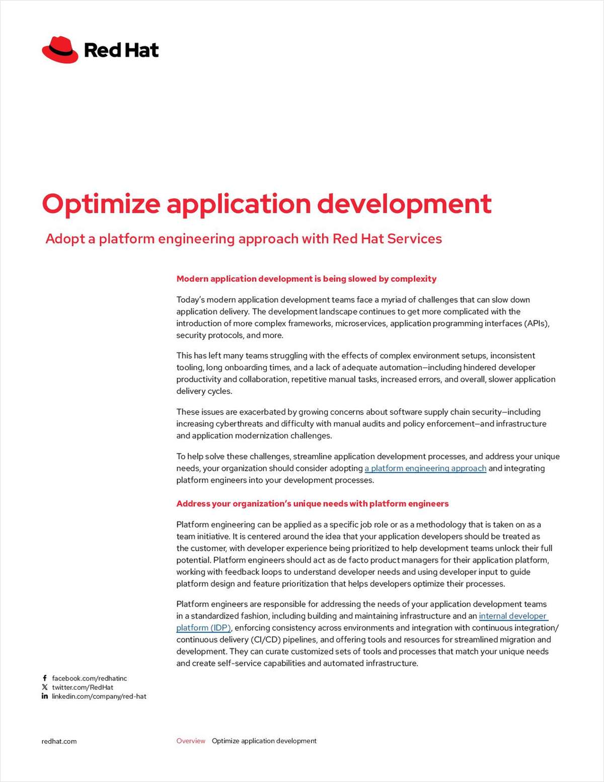 Optimize Application Development
