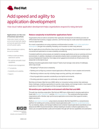 Add speed and agility to application development