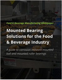 Mounted Bearing Solutions for the Food & Beverage Industry