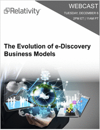 The Evolution of e-Discovery Business Models