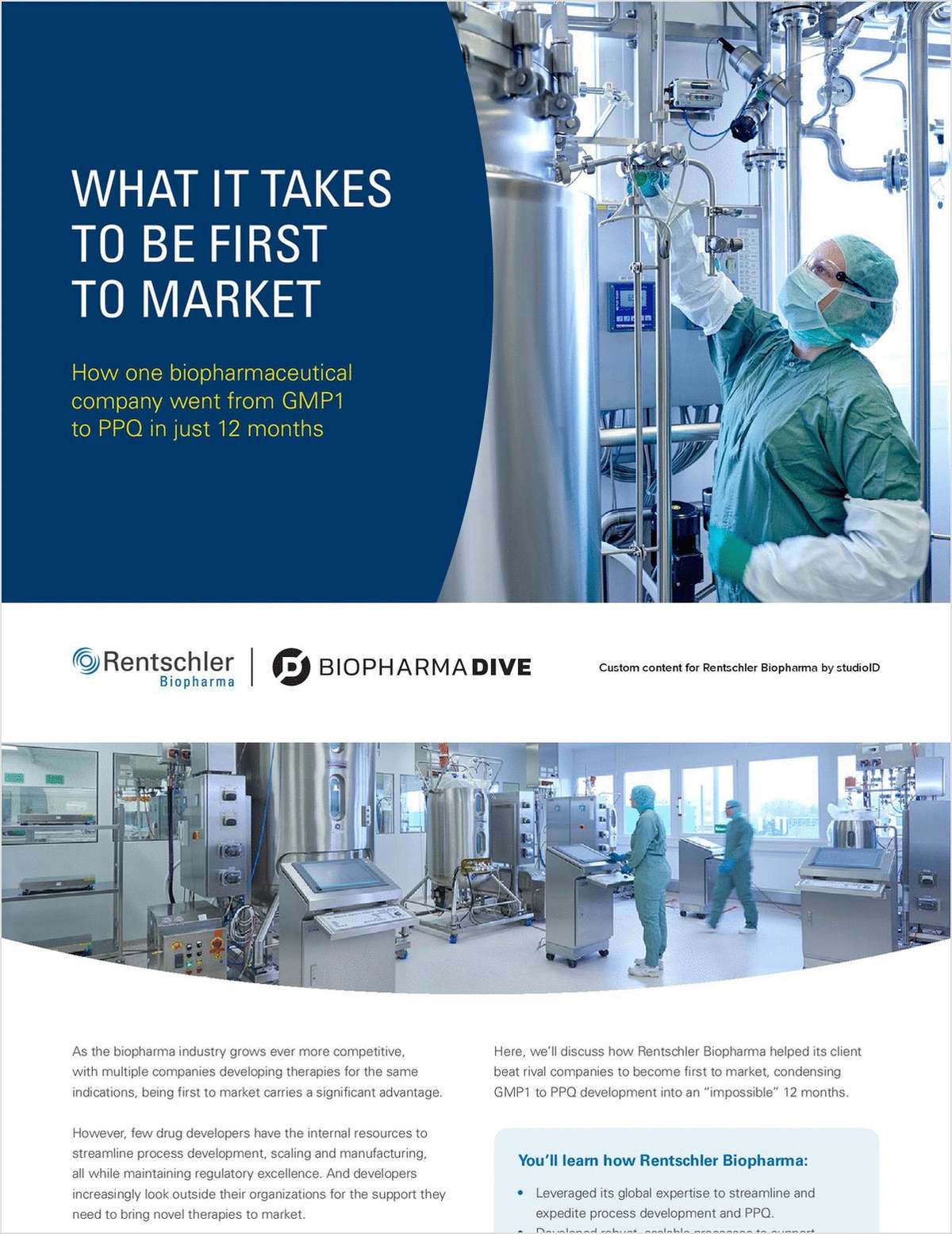 What it Takes to be First to Market
