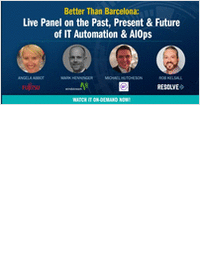 Panel Webcast on the Past, Present & Future of IT Automation & AIOps