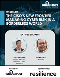 The CISO's new frontier: managing cyber risk in a borderless world