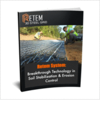 Retem System: Breakthrough Technology in Soil Stabilization & Erosion Control