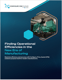 Finding Operational Efficiencies in the New Era of Manufacturing