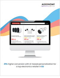 Renowned electronic mass merchant in Finland, achieved 31% higher conversions by enhancing consumer experience by implementing AI-driven personalization solution from Algonomy.
