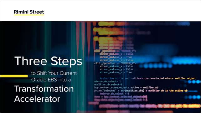 Transform Oracle EBS without costly migrations or disruptions