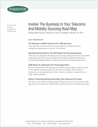 Involve the Business in your Telecoms and Mobility Sourcing Road Map