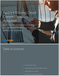 Factors Driving Cloud Communications Adoption