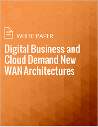 Digital Business and Cloud Demand New WAN Architectures