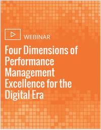 Four Dimensions of Performance Management Excellence for the Digital Era