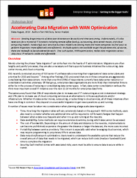 Accelerating Data Migration with WAN Optimization