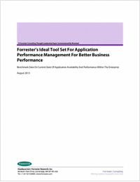 Forrester's Ideal Tool Set For Application Performance Management For Better Business Performance