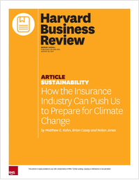 How the Insurance Industry Can Push Us to Prepare for Climate Change