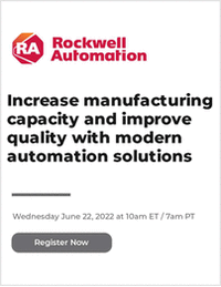 Increase manufacturing capacity and improve quality with modern automation solutions
