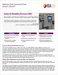 Center for Disability Services Output Management Software Case Study