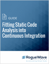Fitting Static Code Analysis into Continuous Integration