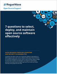 7 Questions to Select, Deploy, and Maintain Open Source Software Effectively
