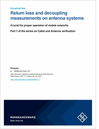 EduNote: Return loss and decoupling measurements on antenna systems