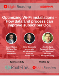 Optimizing Wi-Fi installations - How data and process can improve subscriber QoE