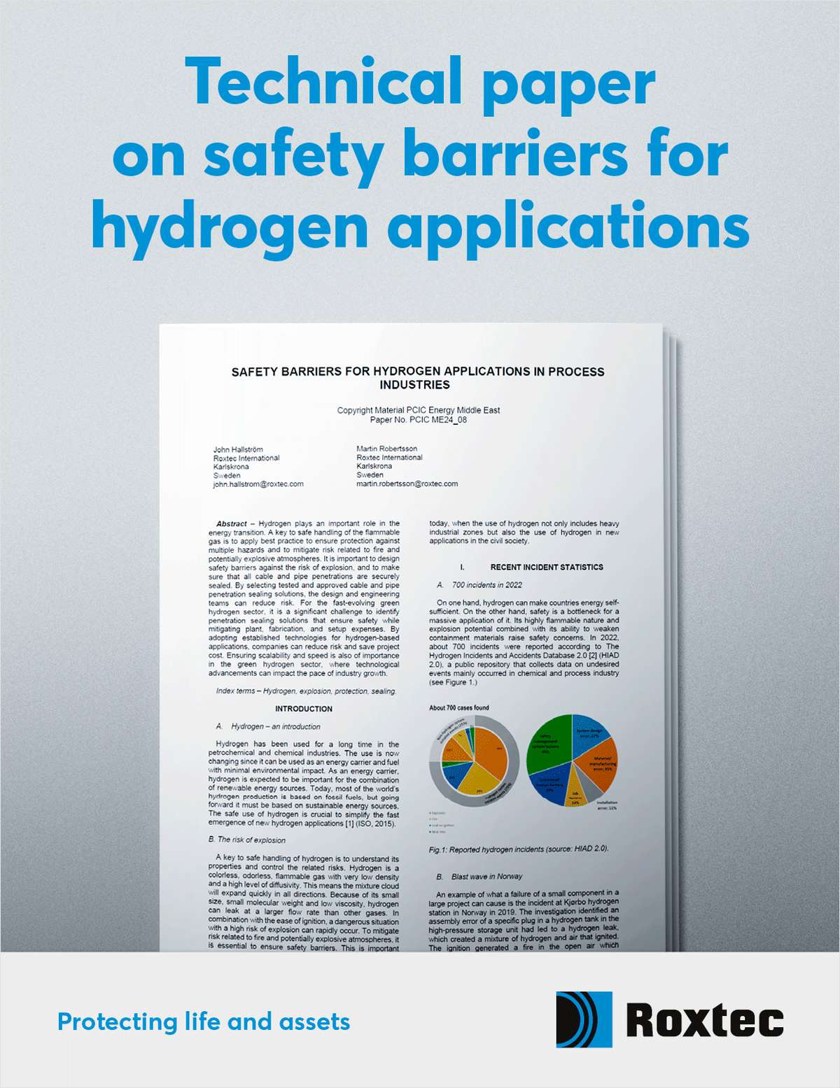 Safety barriers for hydrogen applications in process industries