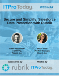 Secure and Simplify: Salesforce Data Protection with Rubrik