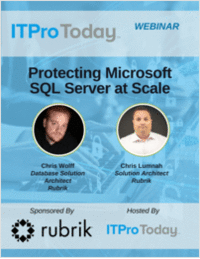 Protecting Microsoft SQL Server at Scale