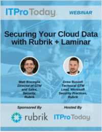 Securing Your Cloud Data with Rubrik + Laminar