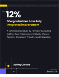 Only 12% of organizations have fully integrated improvement.