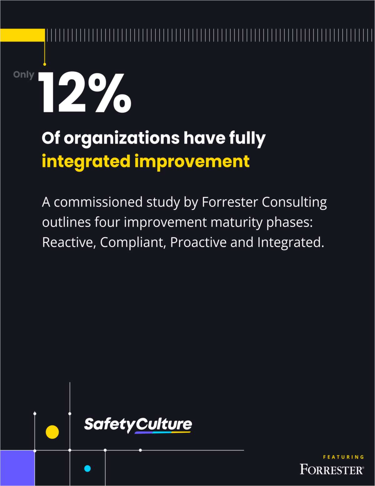 Only 12% of organizations have fully integrated improvement.
